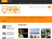 Tablet Screenshot of poweredbyorange.com
